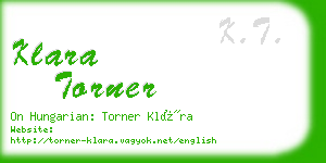 klara torner business card